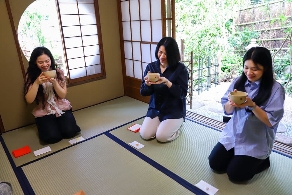 Enjoy seasonal sweets and  the first bowl of matcha 